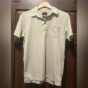 Prana heathered sage green polo- size XS